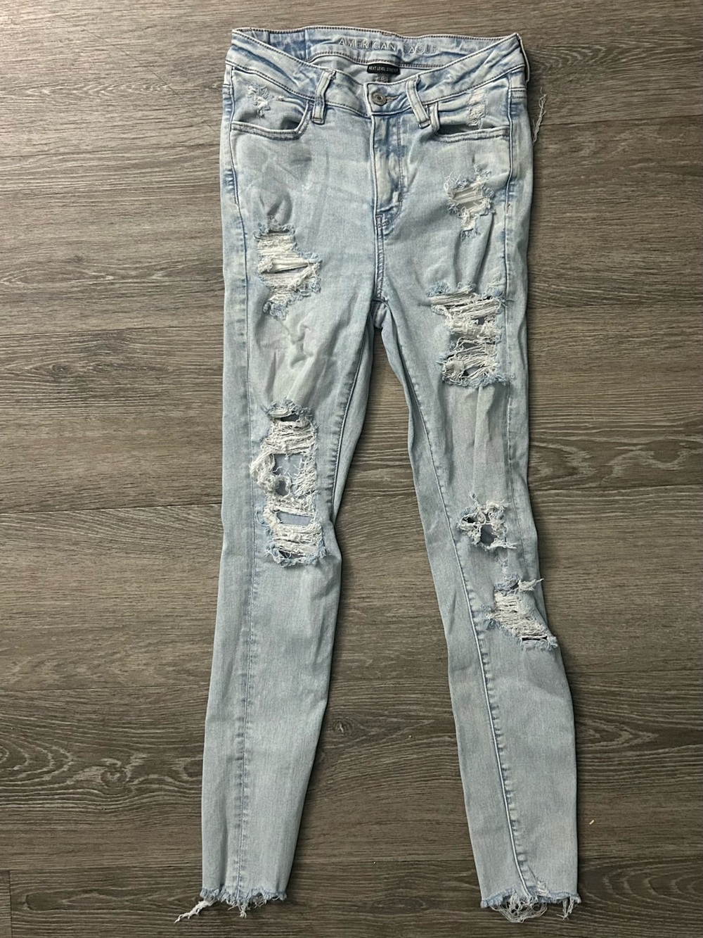 Distressed Light Wash Skinny Jeans - Women READ DESCRIPTION FIRST!